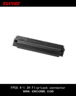 FPC0.4 H1.2 Flip-Lock R/A SMT ZIF Connector