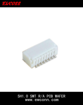 1.0间距单排卧式板端连接器