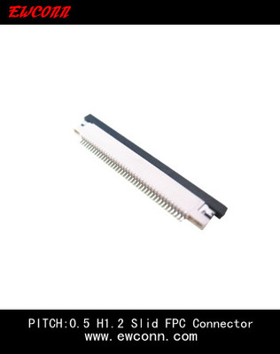 FPC0.5 H1.2 Slid Down Contact R/A SMT zif Connector