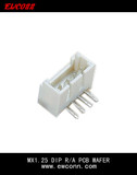 MX1.25 DIP R/A PCB WAFER Connector
