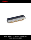 FPC0.3 H1.0 Flip-Lock R/A Down Contact Connector