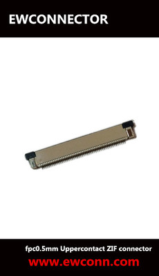 EW526 FPC527 fpc0.5mm间距抽屉抽拉锁扣上接 下接ZIF拉拔卧式连接器排线插座
